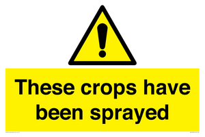These crops have been sprayed